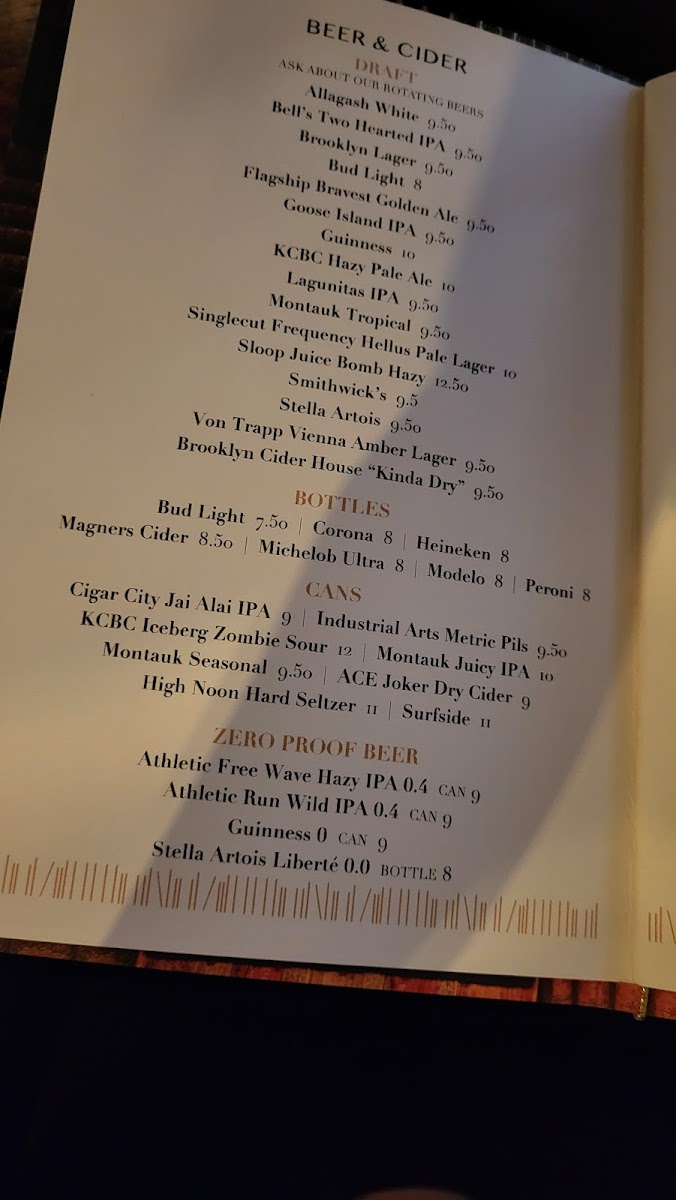 The Long Room Menu - Image 2
