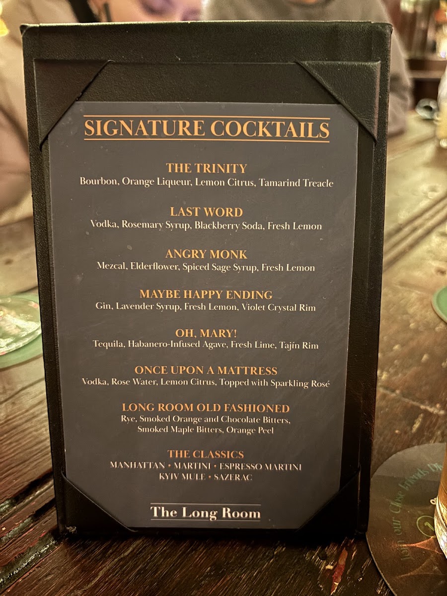 The Long Room Menu - Image 5